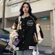 thumbnail image 2 of -Chaqueta Bomber Vintage para mujer, chaquetas de béisbol universitarias Harajuku, uniforme universitario de moda coreana, ropa de calle de gran tamaño Y2k, 2 of 5