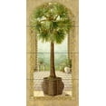 thumbnail image 1 of Tile Mural Kitchen Backsplash - Palm Tree in Basket II-JK - by Janet Kruskamp, 1 of 1