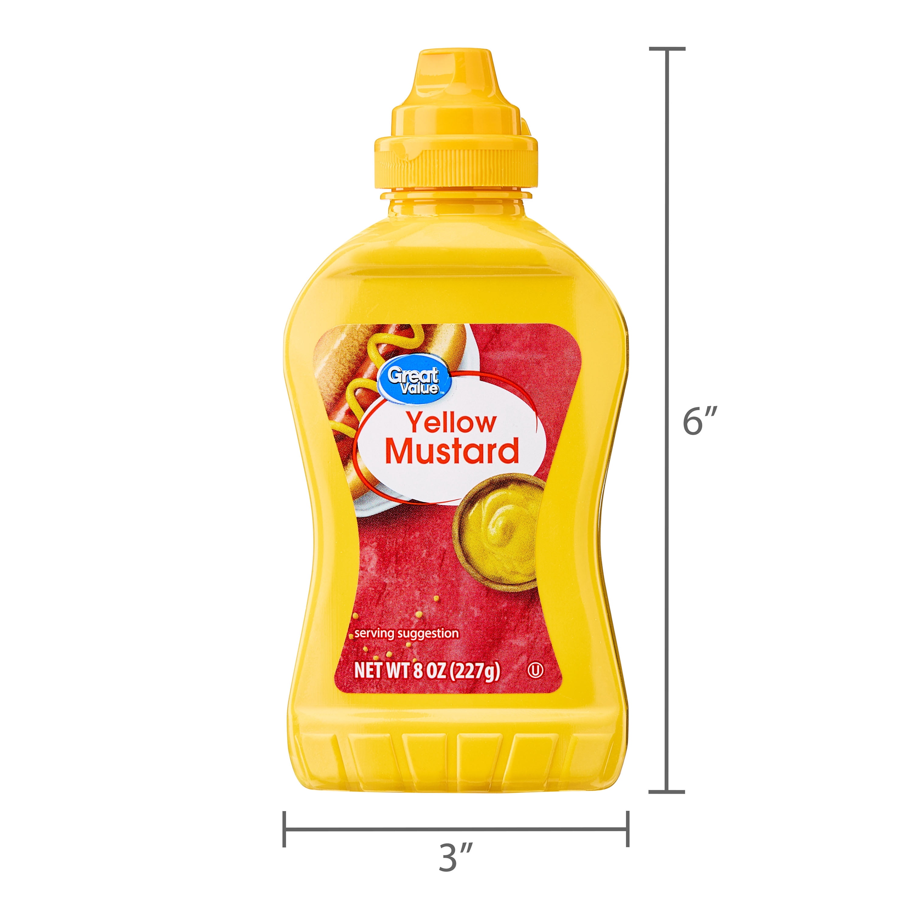 Great Value Yellow Mustard, 8 oz