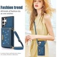 thumbnail image 4 of for Samsung Galaxy S23 Ultra (Not S23) Crossbody Wallet Case for Women, Bling Glitter PU Leather Phone Case with RFID Blocking Card Holder Cover for Samsung Galaxy S23 Ultra SZ Blue, 4 of 18