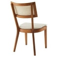 thumbnail image 5 of Side Dining Chair, Set of 2, Walnut Beige, Wood, Cottage Kitchen Cafe Bistro Hospitality Restaurant, Modern Contemporary HB36346, 5 of 11