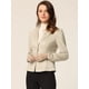 thumbnail image 2 of Chaqueta de gamuza sintética Allegra K con cordón delantero abierto informal de manga larga Beige XS, 2 of 5