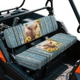 thumbnail image 2 of ZIATUBLES 2-Pack Universal Fit UTV Seat Covers, Cow Wood Grain Print Waterproof Polyester for Kawasaki Mule 4010 3010 Bench Seats - Replacement Protector Set, Weather Resistant Accessories, 2 of 8
