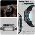 thumbnail image 6 of IC ICLOVER [2 Pack] For Samsung Galaxy Watch Ultra 47mm (2025/2024) Tempered Glass Protector Screen Case Full Hard PC Ultra-Thin Scratch Resistant Protective Cover, Clear, 6 of 8