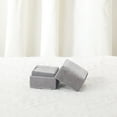 thumbnail image 4 of Unique Bargains Velvet Square Ring Box Storage for Proposal Light Gray, 4 of 6