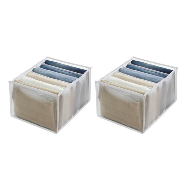 Binwennn Mesh Clothes Storage Trouser Compartment Storage Drawer Compartment Bag Archival Storage Boxes Tote Bag for Storage Large Storage Closet Heavy Duty Moving Boxes with Handles Storage Heavy