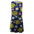 thumbnail image 4 of SMihono Robe d'Été pour Femmes Grande Taille Mode Féminine Imprimée Confortable Sans Manches Décontractée, 4 of 4