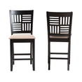 thumbnail image 2 of Baxton Studio Deanna Beige Fabric and Dark Brown Finished Wood Counter Stool, 2 of 6