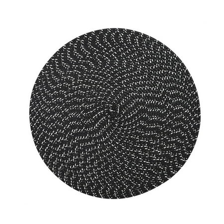 

Vikudaty 14Inch Boho Placemats Washable Round Placemats Straw Woven Placemats 2022 kitchen