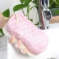 thumbnail image 6 of 4Pcs Bath Sponge for Shower, Sponge Loofah Body Scrubber Shower Sponge for Body Wash Bathroom for Women, Men, Kids, 4 Colors & Large Size Bathing Sponge Bathing Accessories, 6 of 8