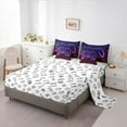 thumbnail image 5 of Castle Fairy Gradient Hexagon Gamer Bedding Comforter Set,Stripes King Bedding Sets, 5 of 8