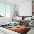 thumbnail image 3 of Man Cave Rug, Personalized Gifts Rug, Gift For The Home Rugs, Ball Rug, Salon Decor Rug, Gym Rug, Ball Fire Rug, Corridor Rugs, Entry Rug, 3.3'x9.2' - 100x280 cm, 3 of 7