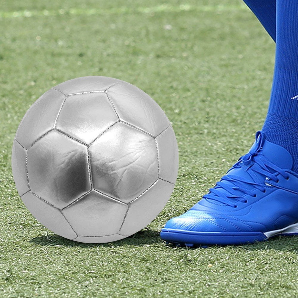 Vjnyvs Football Size 5, Durable Lightweight Training Soccer Ball, Outdoor Match & Practice Football, Metallic Soccer Ball