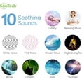 thumbnail image 2 of SonTech White Noise Sound Machine, 10 Natural Soothing Soundtracks, Home, Office, Travel, Baby, Multiple Timer Settings, Battery, Adapter Charging Options, 2 of 7