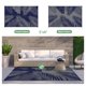 thumbnail image 2 of Alfombra exterior GENIMO, 152 x 244 cm, impermeable, reversible, azul y gris, 2 of 7