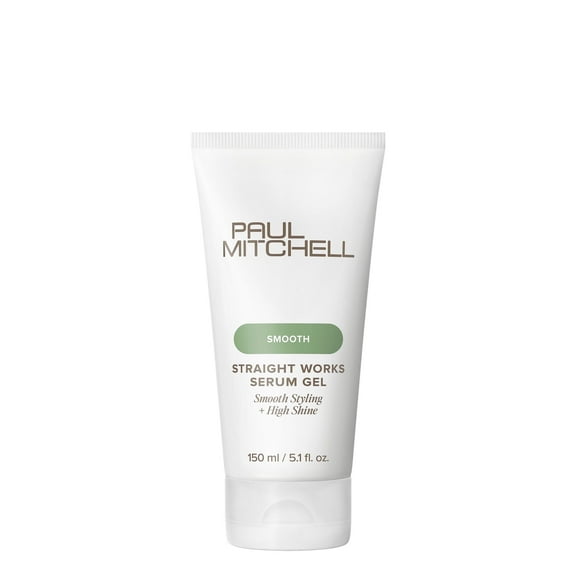 Paul Mitchell Straight Works Hair Gel, Smoothing Styler, Add Shine, For Frizzy Hair, 5.1 oz.
