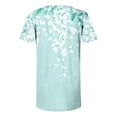 thumbnail image 6 of JTZGDY Dressy Tops for Women Trendy Plus Size Boho Floral Print Summer Tunic Shirts Loose Flowy Short Sleeve Button V Neck Ruched Pleated Tunic Tshirt Loose Oversized Casual Blouse Multicolor#03 S, 6 of 6