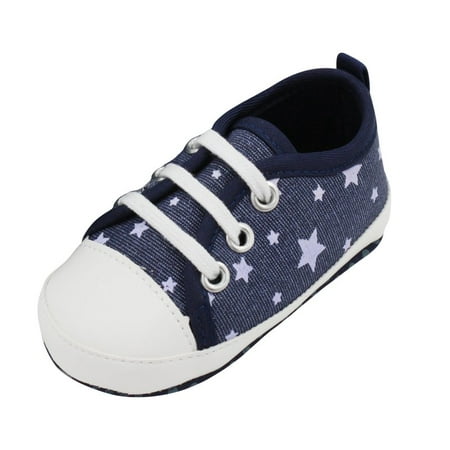 

Baby Boys Girls Shoes Canvas Toddler Sneakers Anti-Slip Infant First Walkers 0-18 Months