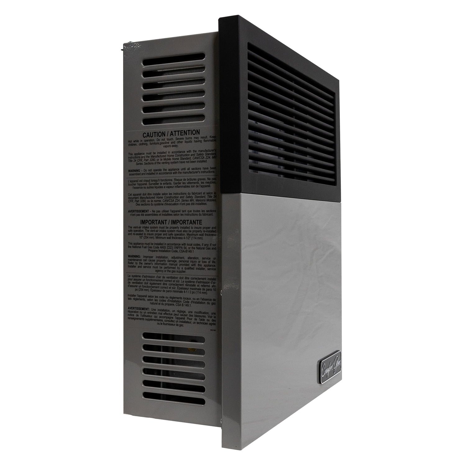 Comfort Glow 17,000 BTU Direct-Vent Propane Wall Heater with Vent Kit, Matchless Piezo Ignition with T-Stat Control Knob, 500 Sq. Ft, DVP17