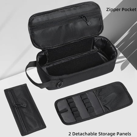 12-Inch Heavy Duty Small Tool Bag with D-Ring Clip Flag Patch&Shoulder Strap - Small Tactical Molle Zipper Tool Bag EDC Storage Tool Bags for Men Multipurpose Utility Work Organizer Bag$$Tools