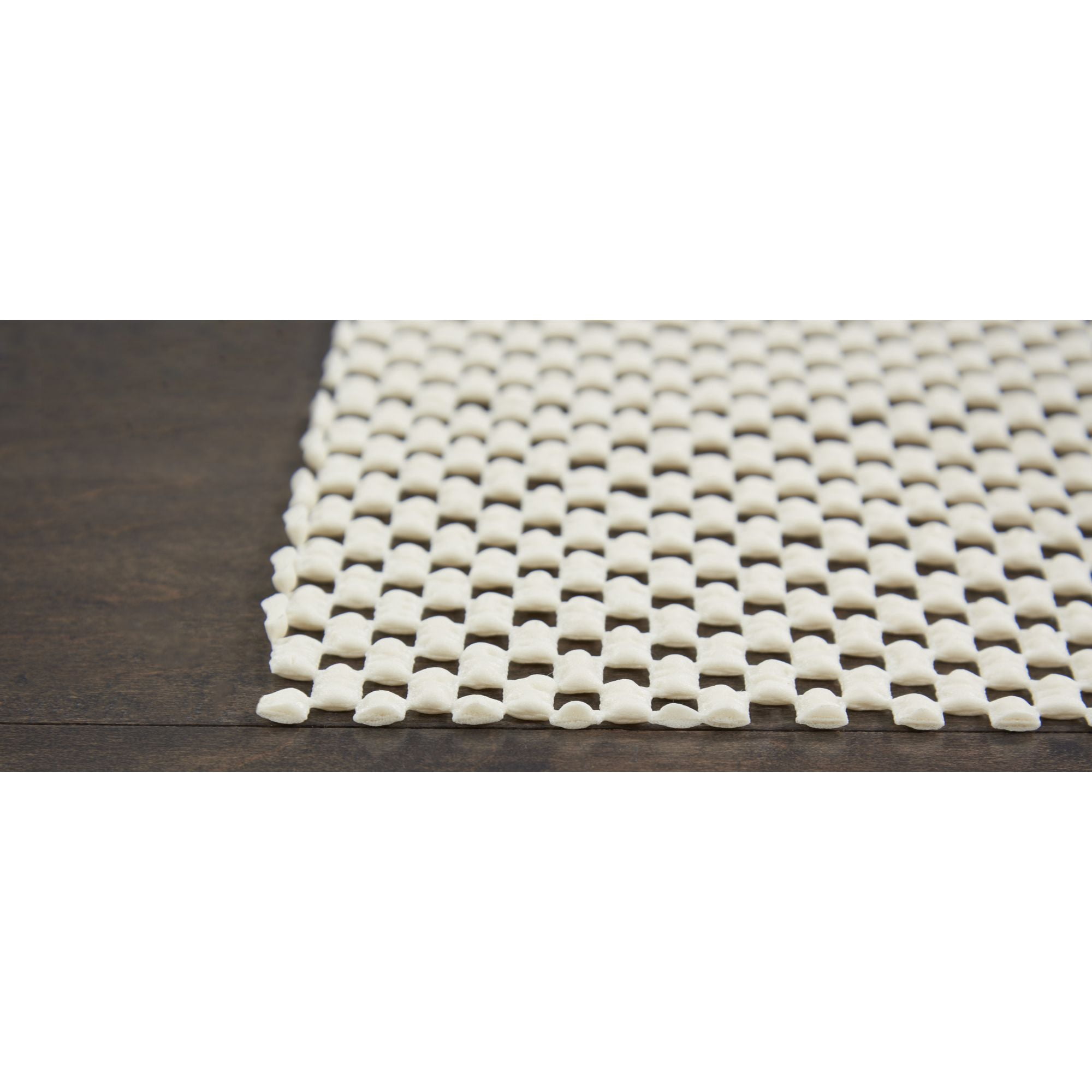 Grid-Loc Ivory 4'8" x 7'6" Non-Slip Rug Pag