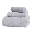 thumbnail image 1 of Naiovety Nuevo portátil 3 unids/set hogar Hotel algodón toalla manos cara cuerpo agua sudor absorción limpieza secado toalla Suministros de limpieza para el hogar gris claro, 1 of 6