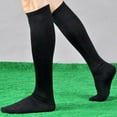 thumbnail image 2 of XIYNBAOK Soccer Socks Knee High Long Tube Lightweight Solid Color Football Softball Baseball Team Sports Socks Team Sport Knee High Socks for Adult Youth Kids Men Athletic Socks, 2 of 2