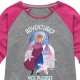 thumbnail image 3 of Frozen - Winter - Adventure? Yes Please! - Toddler & Youth Girls Raglan Graphic T-Shirt, 3 of 4