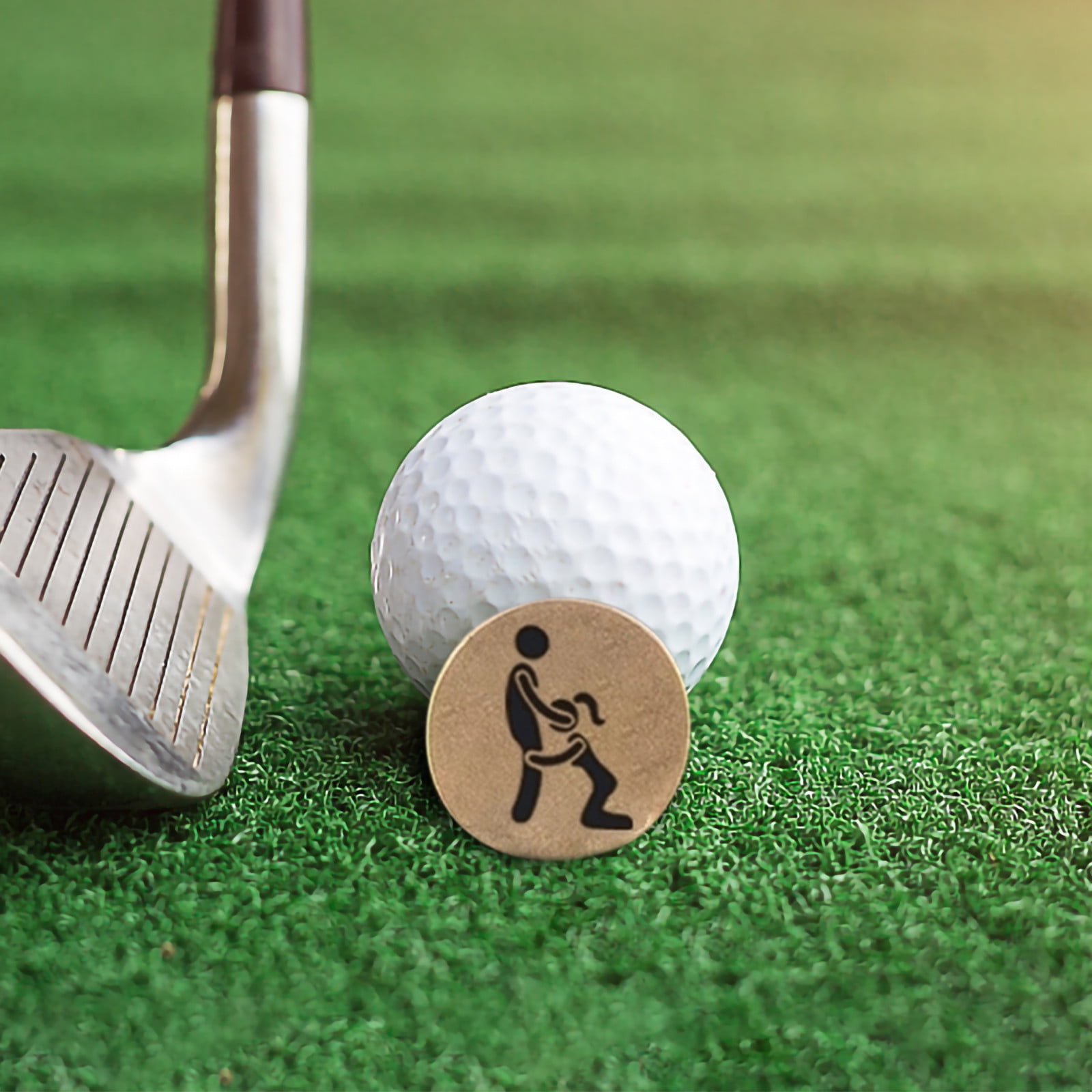 Christmas Clearance! SuoKom Golf Pen Marking Adult Humorous Carrying Golf Marking Tray