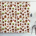 thumbnail image 1 of Ambesonne Chocolate Shower Curtain, Desserts Sweets Candies, 69"Wx70"L, Multicolor, 1 of 3