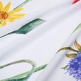thumbnail image 6 of JOOCAR Floral Shower Curtains for Bathroom with 12 Hooks Washable Polyester Fabric 72"x72" inch, 6 of 7