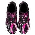 thumbnail image 2 of Breast Cancer Awareness Shoes Sneakers for Women Men Black Size 8, 2 of 7