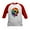 Red/White, variant on CafePress - Vibrant Multicolor Skull Kids Baseball T Shirt - Kids Cotton Baseball Jersey, 3/4 Sleeve Shirt