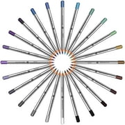 SHANY Slim Eyeliner Pencil Set - 24 Highly-Pigmented and Long-Lasting Eye Pencils in Matte and Metallic Finishes with Case