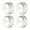 4PACKS, variant on Photoelectric Smoke Alarm Detector 70dB LED Warning Fire Alarm with Batteries Easy Wall Ceiling Mount for Home Room Bedroom 40㎡ Protection