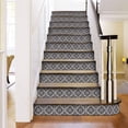 thumbnail image 6 of Mi Alma Removable Vinyl Floral Dark Gray Backsplash Tile Stickers, 24pcs, 6 of 9