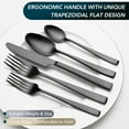 thumbnail image 5 of Matte Black Silverware Set, 40-Piece Premium Stainless Steel Black Cutlery Set for 8, Matte Flatware Sets, Kitchen Utensils Sets Include Forks Spoons Knives, 5 of 7
