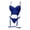 Blue, variant on Lingerie for Women Decorative One Piece Bodywear with Strap Detail for at Home Styling Bodysuit
