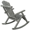 thumbnail image 3 of Patio Furniture Wooden Porch Rocker Chair,Durable Wooden Porch Rocker Chair,Fir log Rocking Chair,Patio Rockers for Outside,Garde.Light Gray Color,Patio Chairs, 3 of 15