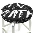 thumbnail image 3 of Naloa I love Math Round Bar Stool Cushion Cover 12-14 inch, Fits Kitchen, Office, Restaurant Chairs - 12 inch, 3 of 7