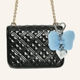 thumbnail image 2 of Unique Bargains 1 Pc Handbag Charms Keychains Stylish Bow Heart Bag Accessories Blue, 2 of 5