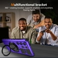 thumbnail image 6 of Dteck for Samsung Galaxy S21 Ultra Case with Rotating Ring Stand, Compatible with MagSafe, Heavy Duty Magnetic Phone Case for Samsung Galaxy S21 Ultra 5G,Purple, 6 of 9