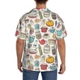 thumbnail image 5 of Xecao offers the Cooking Utensils for Men's Casual Short-sleeved Shirt, a button-up collared shirt with a pocket, perfect for beach vacations and yacht travel in the 3X-Large size., 5 of 7