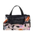 thumbnail image 4 of Kate Spade New York Bolsa de almuerzo portátil suave con forro interior aislado plateado y bolsillo de almacenamiento, jardín floral, 4 of 5
