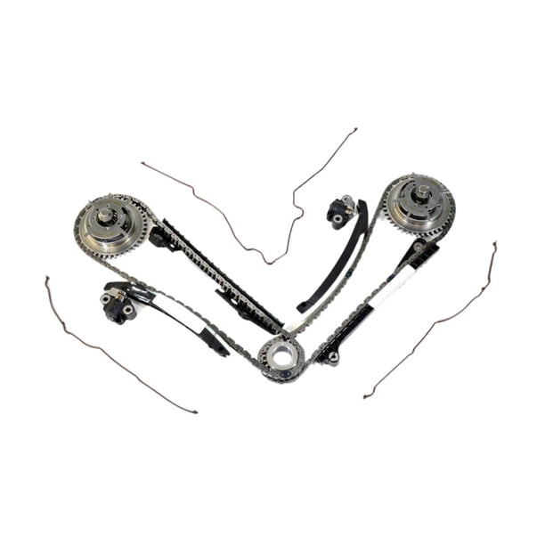Cadena de distribución,Kit de cadena de distribución del motor XL1Z 6L266-AA,Kit de cadena de distribución de metal resistente 1L3Z 6L266-AA,Juego de cadena de distribución del motor Traje