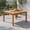 35" Beige, variant on Demi Bonn Patio Outdoor Dining Table, 39" Acacia Wood Dining Square Bistro Table with 1.96" Umbrella Hole, Beige
