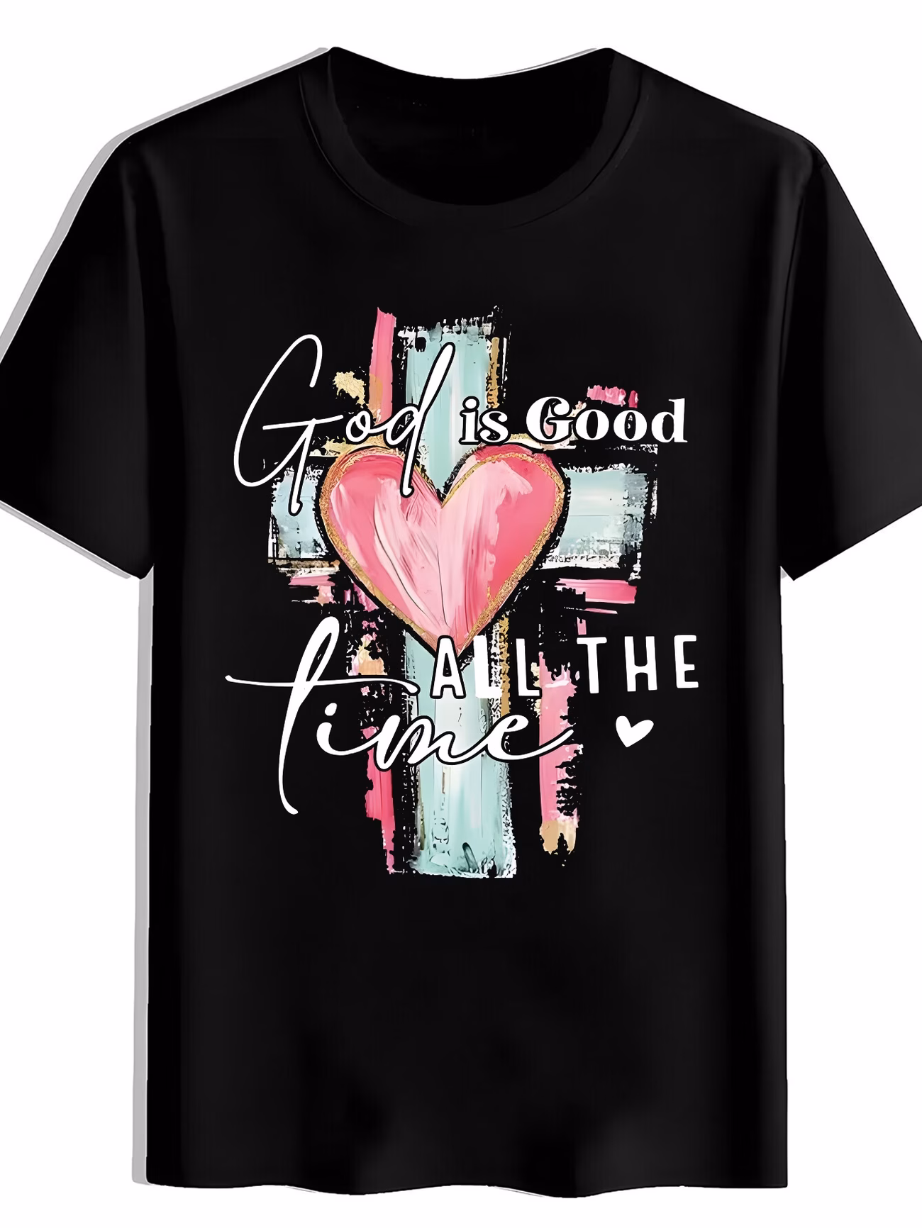 thumbnail image 1 of Summer Men's Casual Black Short Sleeved T-shirt, Suitable for Parties and Outdoor Sports, 1 of 5