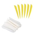 thumbnail image 3 of 100 Pcs Arrows Vanes 4 Inch Plastic Feather Fletching for DIY Archery Arrows, 50 Pcs White & 50 Pcs Yellow, 3 of 7