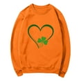thumbnail image 7 of St Patricks Day Shirt Women Heart Shamrock Print Shirts Casual Crewneck Sweatshirt Irish Long Sleeve Tops Saint Patricks Day Shirt, 7 of 7