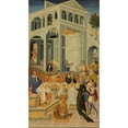 thumbnail image 2 of Giovanni di Paolo 15x24 Black Ornate Framed Double Matted Museum Art Print Titled: The Head of Saint John the Baptist Brought Before Herod (1455-60), 2 of 5
